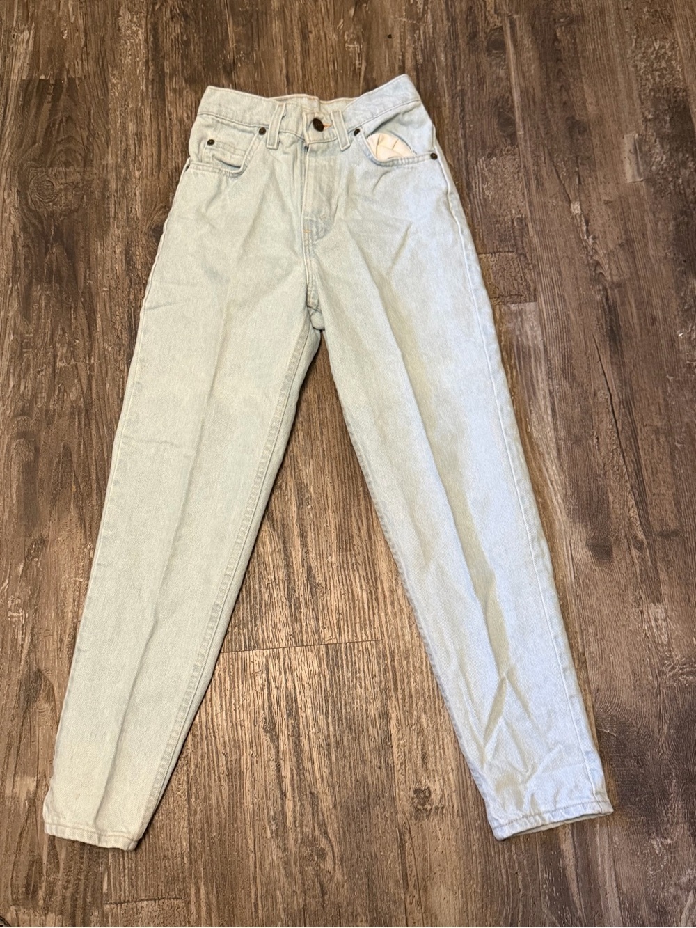 Vintage Kids Levis Size 12 Slim Light Washed  Orange Tab Denim Jeans USA